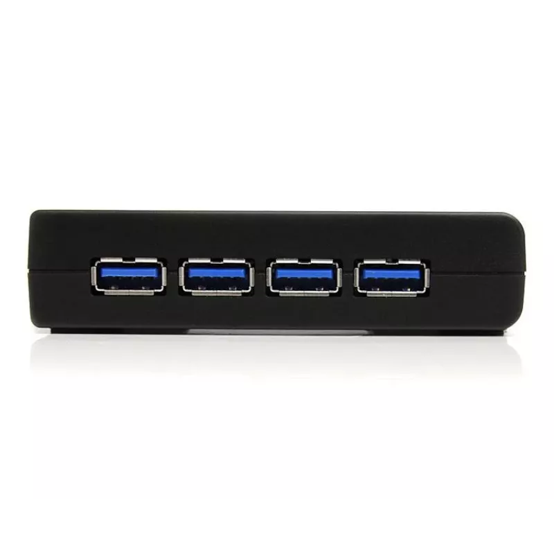 Hub USB 3.0 SuperSpeed de 4 puertos StarTech.com negro, USB 3.2 Gen 1 (3.1 Gen 1) Type-A, 5000 Mbit/s, negro, Power, 5 V, 2 A