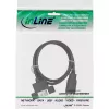 InLine Cable USB 2.0 A macho a A hembra para chapa de ranura, 0,6 m, negro, pack a granel de 120 unidades