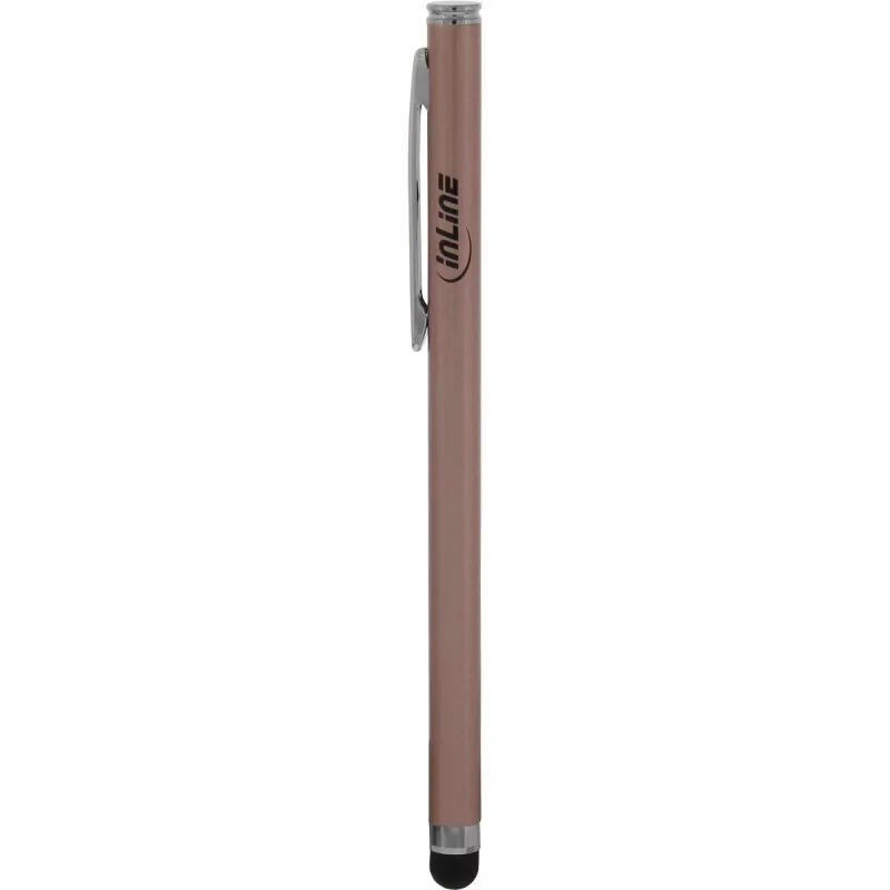 Lápiz táctil InLine 55467G para pantallas táctiles smartphone tablet rosa