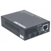 Conversor de medios Gigabit Ethernet monomodo Intellinet, 10/100/1000Base-T a 1000Base-Lx (SC) monomodo, 20 km