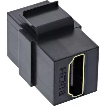 Módulo InLine HDMI Keystone Snap-In, 4K/60Hz, HDMI AF/AF negro
