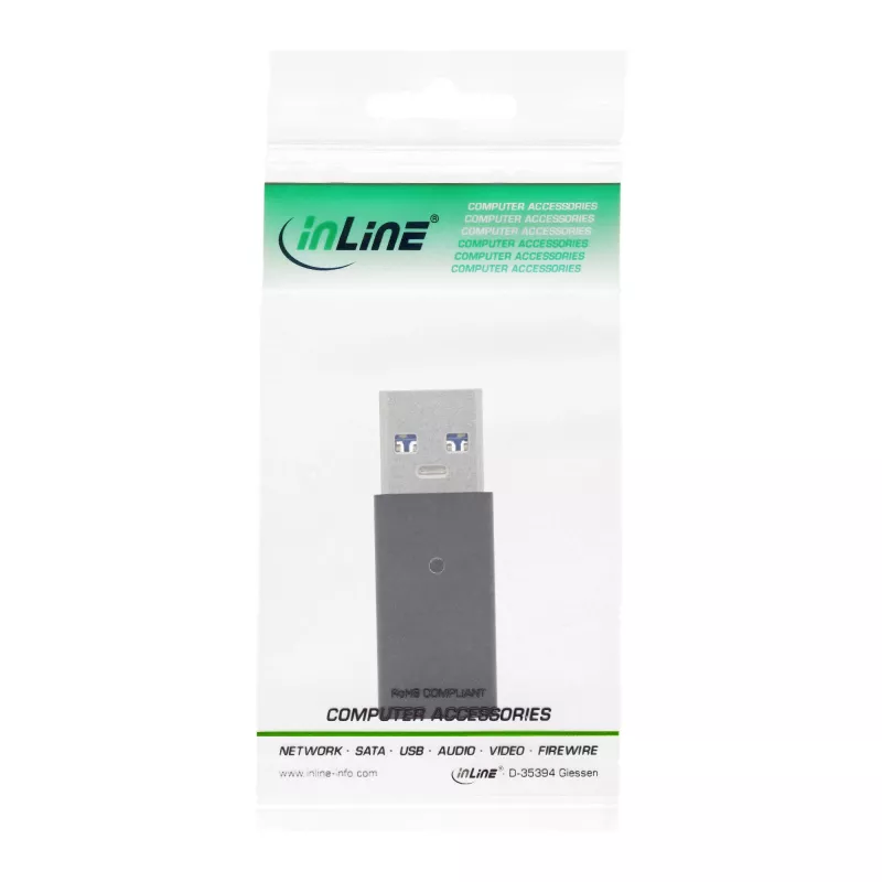 Adaptador USB 3.2 Gen.2 InLine 35810 USB-A macho USB-C hembra