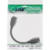 Cable InLine HDMI 2x Keystone 4K/60Hz, HDMI A hembra/hembra, negro, 0,2 m