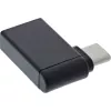 Adaptador USB 3.2 Gen.2 InLine, USB-C macho a USB-A hembra acodado 90° OTG