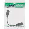 Cable adaptador InLine USB 3.2 Gen1 2x Keystone, 2x USB A Keystone hembra, 0,2m