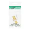 Adaptador de montaje InLine Keystone, para cable de satélite, 2x F hembra, blanco
