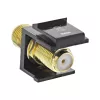 Adaptador de instalación Keystone InLine, para cable satélite, 2x conectores hembra F, negro