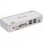 Conmutador KVM compacto de sobremesa InLine USB DVI 2 puertos + audio con cables 1,2 m