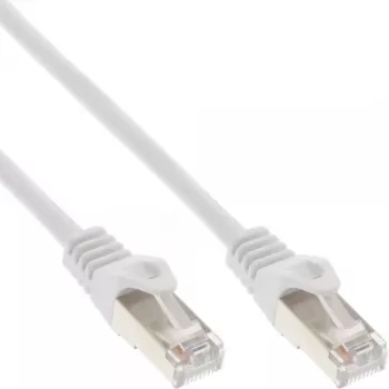 Cable de red SF/UTP Cat.5e blanco 0,3 m InLine