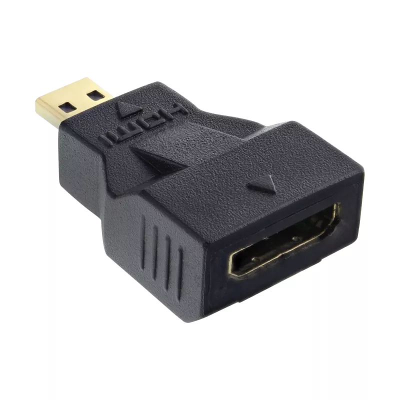 Adaptador HDMI InLine conector hembra HDMI C / conector macho HDMI D 17690C