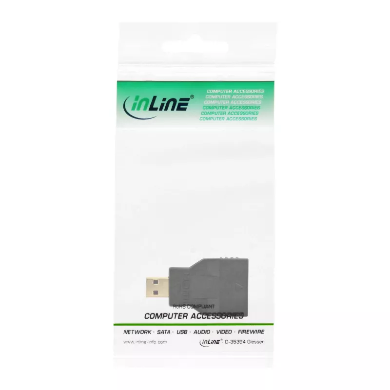 Adaptador HDMI InLine conector hembra HDMI C / conector macho HDMI D 17690C