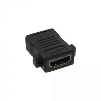 Adaptador de instalación HDMI InLine conector hembra HDMI A / conector hembra dorado, 4K2K