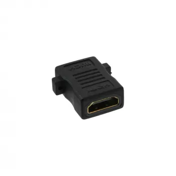 Adaptador de instalación HDMI InLine conector hembra HDMI A / conector hembra dorado, 4K2K