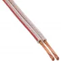 Cable de altavoz InLine 2x 2,5mm² CCA transparente 50m