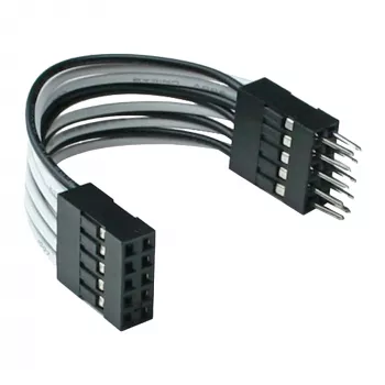 Extensión USB interna InLine 2x 5 pines macho / hembra directa, 0.05m