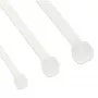 Bridas InLine 450 mm × 4,8 mm, resistencia a la tracción 215,7 N, blanco, 100 uds.