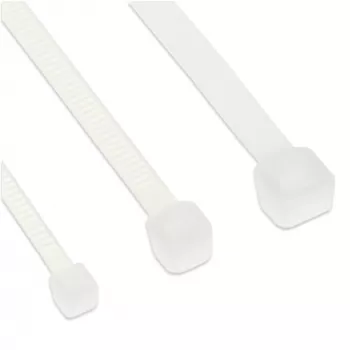 InLine Bridas para cables 370 x 3,6 mm, natural, 100 uds.