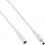 Cable de extensión DC InLine 26855D 0,5 m conector macho/hembra 4,0x1,7 mm blanco