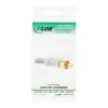 InLine Conector macho RCA metálico para soldar, plateado, anillo blanco, para cable de 6 mm