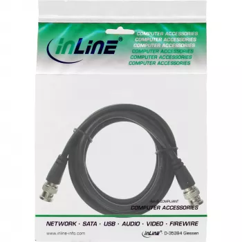 InLine Cable de vídeo BNC, RG59, 75 ohmios, 15 m