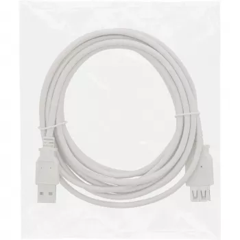InLine Cable alargador USB 2.0 Type-A macho / hembra, beige, 3 m, Bulk