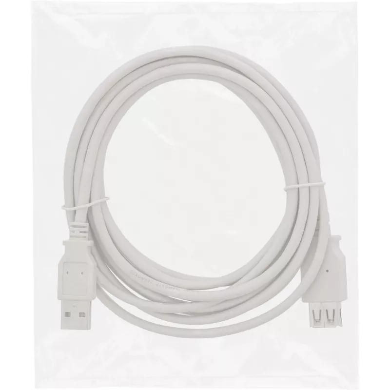 InLine Cable alargador USB 2.0 Type-A macho / hembra, beige, 3 m, Bulk