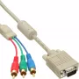 InLine Cable VGA RGB conector VGA / 3x conector RCA 2 m
