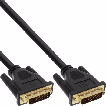 Cable DVI-D Premium 24+1 macho/macho Dual Link dorado 7,5 m InLine 17787P