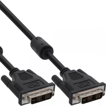 InLine Cable DVI-D 18+1 macho/macho Single Link 2 núcleos de ferrita 10 m