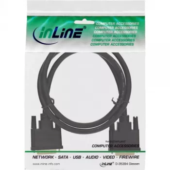 InLine Cable DVI-D Premium 24+1 macho/macho Dual Link dorado 1 m 17771P
