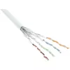 Cable de red InLine S/FTP PiMF Cat.6 AWG27 PVC CU 100 m, blanco