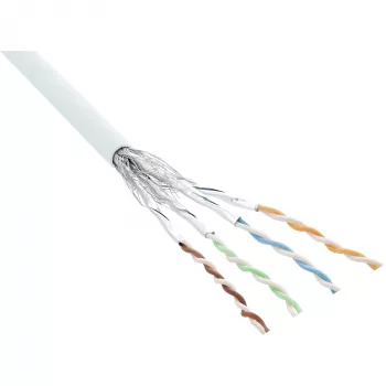 Cable de red InLine S/FTP PiMF Cat.6 AWG27 PVC CU 100 m, blanco