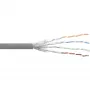 Cable de red InLine S/FTP PiMF Cat.6 gris AWG27 PVC CU 100 m