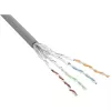 Cable de red InLine S/FTP PiMF Cat.6 gris AWG27 PVC CU 100 m