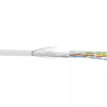 Cable de red InLine SF/UTP Cat.5e AWG26 CCA PVC blanco 100 m
