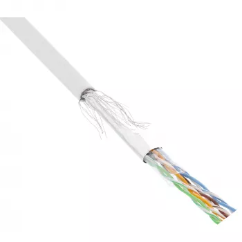 Cable de red InLine SF/UTP Cat.5e AWG26 CCA PVC blanco 100 m