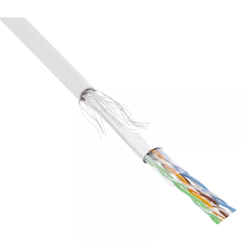 Cable de red InLine SF/UTP Cat.5e AWG26 CCA PVC blanco 100 m