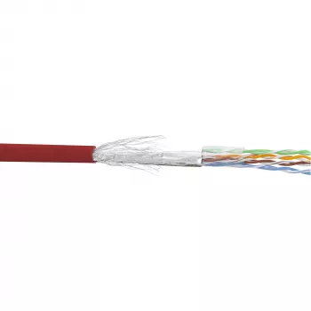 Cable de red InLine SF/UTP Cat.5e AWG26 CCA PVC rojo 100 m
