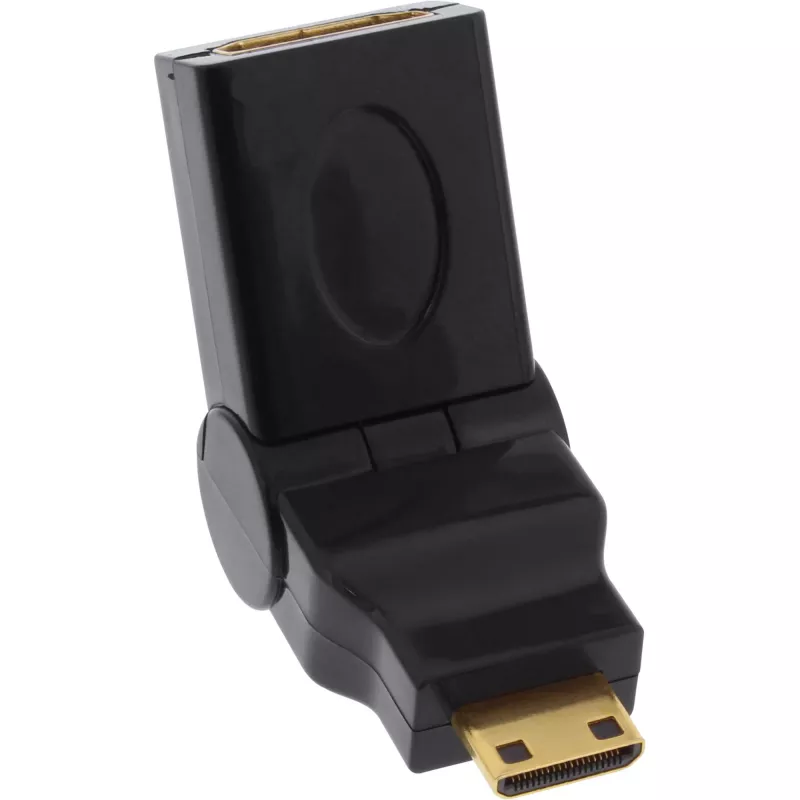 Adaptador HDMI InLine 17690M conector hembra HDMI A / conector macho HDMI C plegable dorado