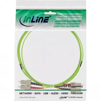 Cable de fibra óptica dúplex InLine SC/SC 50/125µm OM5 3 m