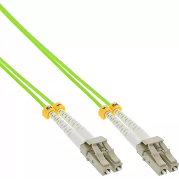 Cable de fibra óptica dúplex InLine LC/LC 50/125µm OM5 1 m