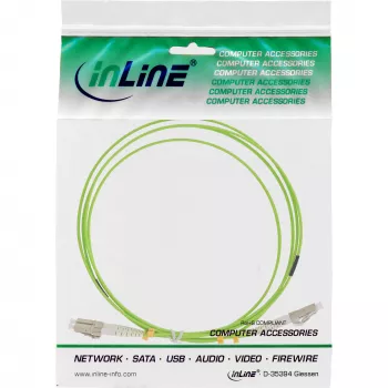 Cable de fibra óptica dúplex InLine LC/LC 50/125µm OM5 20 m