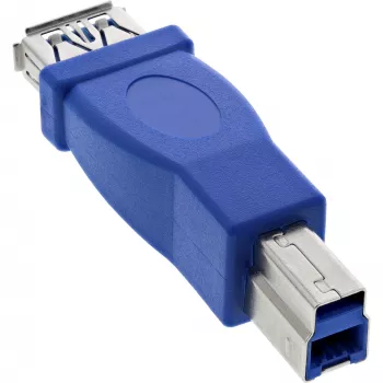 Adaptador USB 3.0 Type-A hembra / Type-B macho InLine 35300D