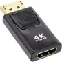 Convertidor InLine DisplayPort macho / HDMI hembra, 4K/60Hz, con audio