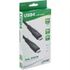 Cable USB4 InLine, USB-C macho/macho, PD 240W, 8K60Hz, TPE negro 1,5 m