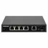 Intellinet switch Gigabit Ethernet PoE+ de 5 puertos con puerto SFP 91W de presupuesto PoE