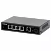 Intellinet switch Gigabit Ethernet PoE+ de 5 puertos con puerto SFP 91W de presupuesto PoE