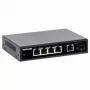 Intellinet switch Gigabit Ethernet PoE+ de 5 puertos con puerto SFP 91W de presupuesto PoE