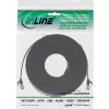 Cable de red plano InLine, U/FTP, Cat.6A, TPE libre de halógenos, negro, 7,5 m