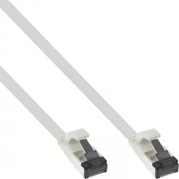 Cable de red plano InLine, U/FTP, Cat.8.1, TPE libre de halógenos, blanco, 5 m